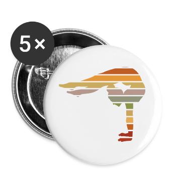 Turnen Turnerin Geräteturnen Gymnastik Geschenk - Buttons groß 56 mm (5er Pack) - Weiß - Vorne