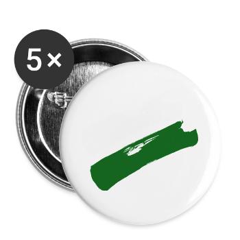 Sachsen Flagge - Pinselstriche - Buttons groß 56 mm (5er Pack) - Weiß - Vorne