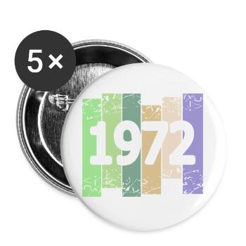 Artwork 1972 - Buttons groß 56 mm (5er Pack) - Weiß - Vorne