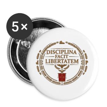 Römer  Emblem - Buttons groß 56 mm (5er Pack) - Weiß - Vorne