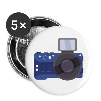 Zimmer - Buttons groß 56 mm (5er Pack) - Weiß - Vorne