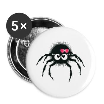 motiv_cuteS - Buttons groß 56 mm (5er Pack) - Weiß - Vorne