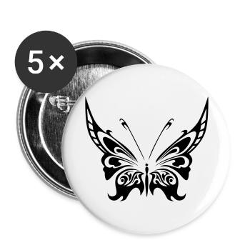 schmett2 - Buttons groß 56 mm (5er Pack) - Weiß - Vorne
