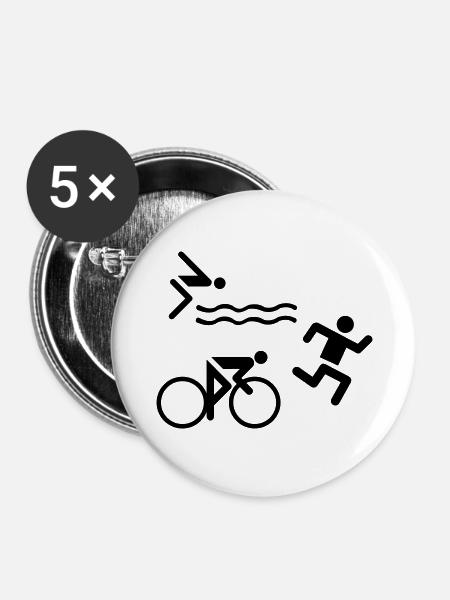 Triathlon - Buttons large 2.2''/56 mm (5-pack) - white