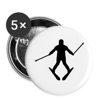Ski - Buttons large 2.2''/56 mm (5-pack) - white - Front