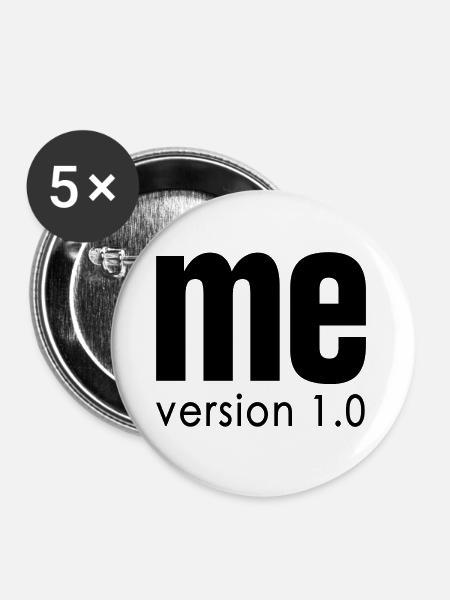 ME version 1.0 AT - Buttons groß 56 mm (5er Pack) - Weiß