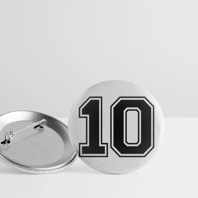 NUMéro 10 Lot de 5 grands badges (56 mm)
