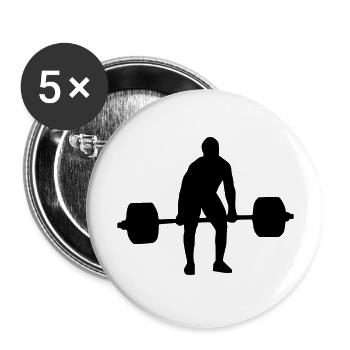 Umsetzen Zug - Buttons groß 56 mm (5er Pack) - Weiß - Vorne