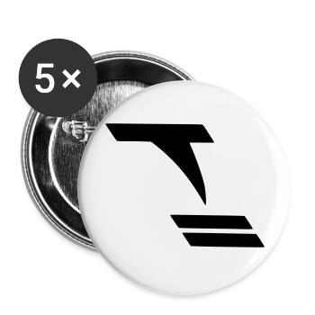 Tornado - Buttons groß 56 mm (5er Pack) - Weiß - Vorne