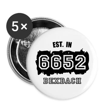 Established 6652 Bexbach - Buttons groß 56 mm (5er Pack) - Weiß - Vorne