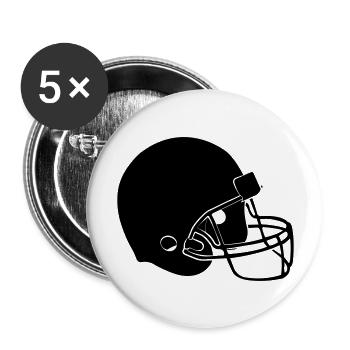 football helm - Buttons large 2.2''/56 mm (5-pack) - white - Front