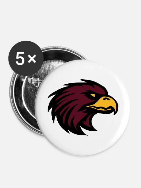 Eagle de - Buttons groß 56 mm (5er Pack) - Weiß