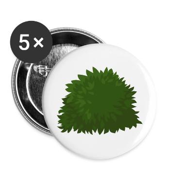 strauecher buesche shrubbery garten garden plants5 - Buttons groß 56 mm (5er Pack) - Weiß - Vorne