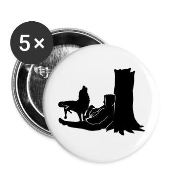 anzeige_amBaum_cb - Buttons groß 56 mm (5er Pack) - Weiß - Vorne