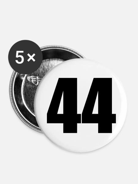 44 - Buttons groß 56 mm (5er Pack) - Weiß
