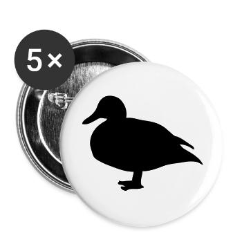 animaux fermer canard duck1 - Lot de 5 grands badges (56 mm) - blanc - Devant