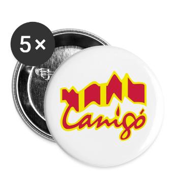 Canigo Catala - Buttons large 2.2''/56 mm (5-pack) - white - Front