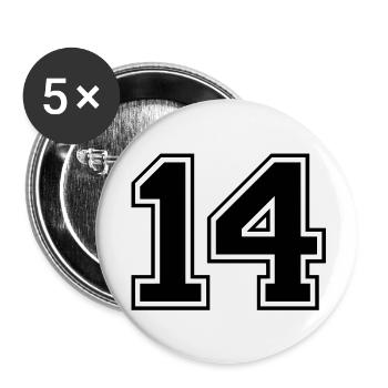 14 - Buttons large 2.2''/56 mm (5-pack) - white - Front