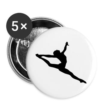 Rhythmic gymnastics - Buttons large 2.2''/56 mm (5-pack) - white - Front