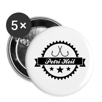 as8_petri_heil - Buttons large 2.2''/56 mm (5-pack) - white - Front