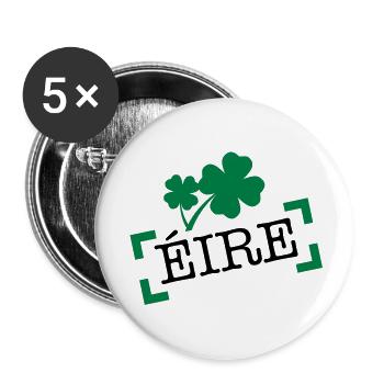 eire_02 - Lot de 5 grands badges (56 mm) - blanc - Devant