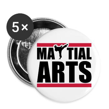martial_arts_a2 - Buttons large 2.2''/56 mm (5-pack) - white - Front