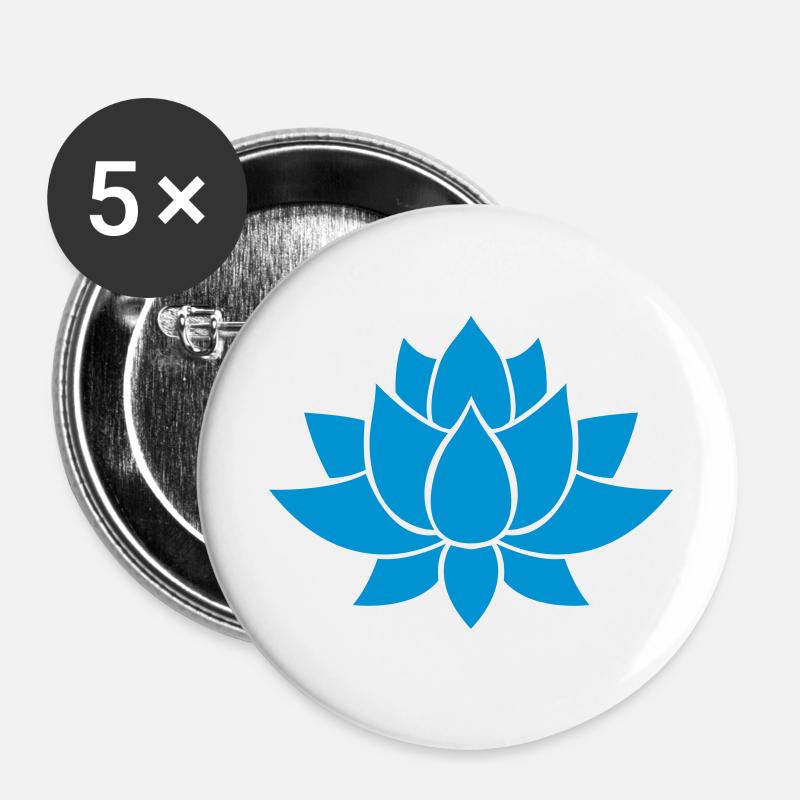 lotus - Buttons large 2.2''/56 mm (5-pack) - white