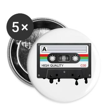 K7 cool - Buttons large 2.2''/56 mm (5-pack) - white - Front