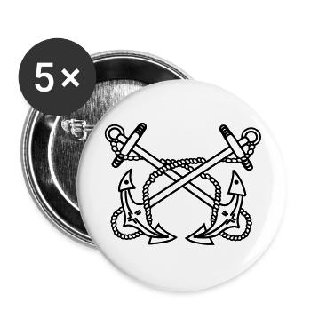 anchor - Buttons large 2.2''/56 mm (5-pack) - white - Front