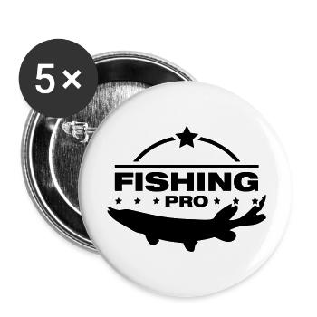 fishing_pro_design_qu1 - Buttons large 2.2''/56 mm (5-pack) - white - Front
