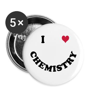 chemistry - Buttons large 2.2''/56 mm (5-pack) - white - Front