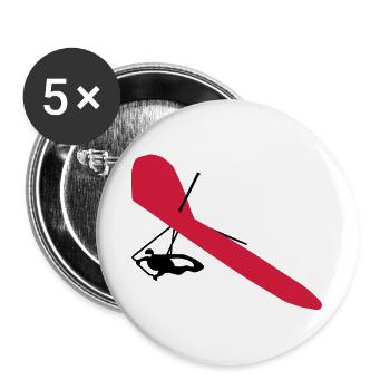 drachenflieger - Buttons large 2.2''/56 mm (5-pack) - white - Front