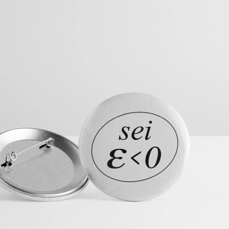 sei Epsilon größer Null Buttons groß 56 mm (5er Pack)