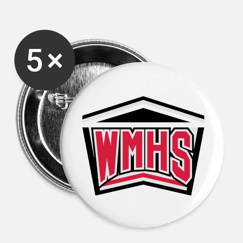 WMHS 2 - Buttons large 2.2''/56 mm (5-pack) - white