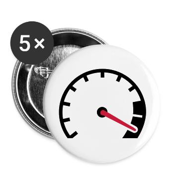 Speed - Buttons large 2.2''/56 mm (5-pack) - white - Front