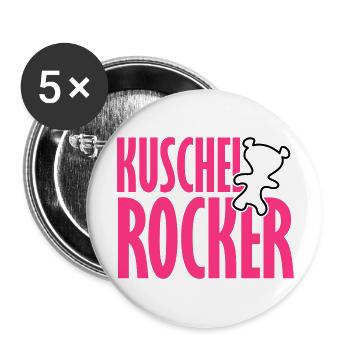Kuschelrocker - Buttons large 2.2''/56 mm (5-pack) - white - Front