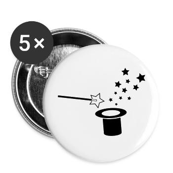 magical - Buttons large 2.2''/56 mm (5-pack) - white - Front
