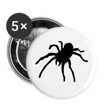 Tarantula Spider - Buttons large 2.2''/56 mm (5-pack) - white - Front