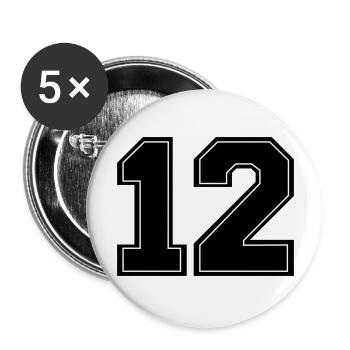 12_nr_2 - Lot de 5 grands badges (56 mm) - blanc - Devant