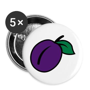 Plum - Buttons large 2.2''/56 mm (5-pack) - white - Front