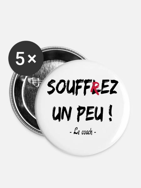 Soufflez un peu - Buttons large 2.2''/56 mm (5-pack) - white