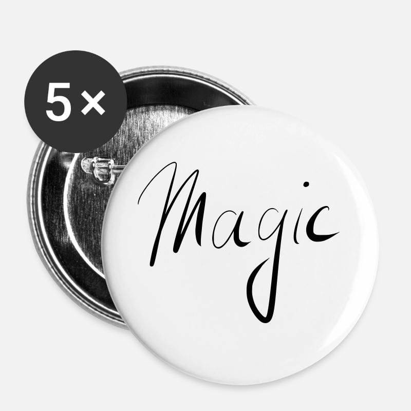 Magic - Buttons large 2.2''/56 mm (5-pack) - white