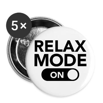 Relax Mode (On) - Buttons groß 56 mm (5er Pack) - Weiß - Vorne