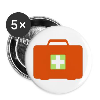 First aid kit - Buttons large 2.2''/56 mm (5-pack) - white - Front