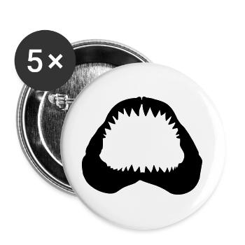 Shark Jawbone - Buttons large 2.2''/56 mm (5-pack) - white - Front