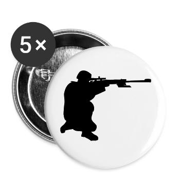 soldier_01 - Buttons large 2.2''/56 mm (5-pack) - white - Front