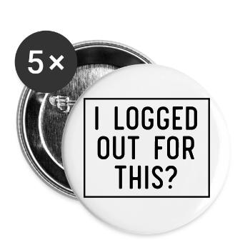 I logged out for this - Buttons large 2.2''/56 mm (5-pack) - white - Front