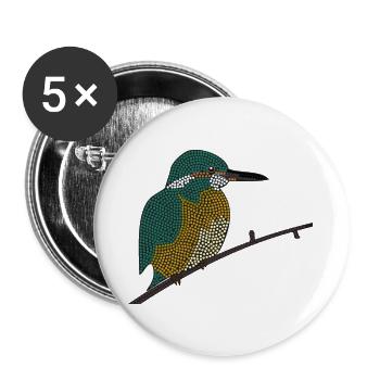 kingfisher - Buttons large 2.2''/56 mm (5-pack) - white - Front