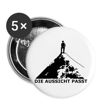 Ortler - Buttons groß 56 mm (5er Pack) - Weiß - Vorne