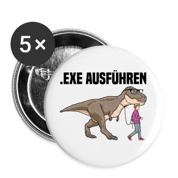 Informatiker Programmierer Sprüche - Buttons groß 56 mm (5er Pack) - Weiß - Vorne